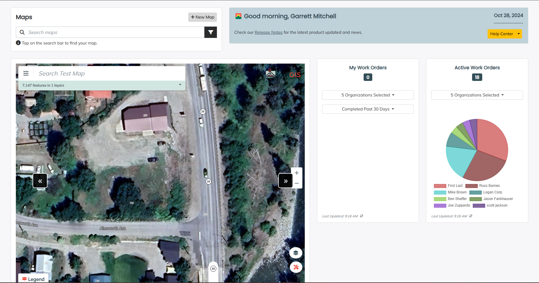 Share a Map and adding to Dashboard